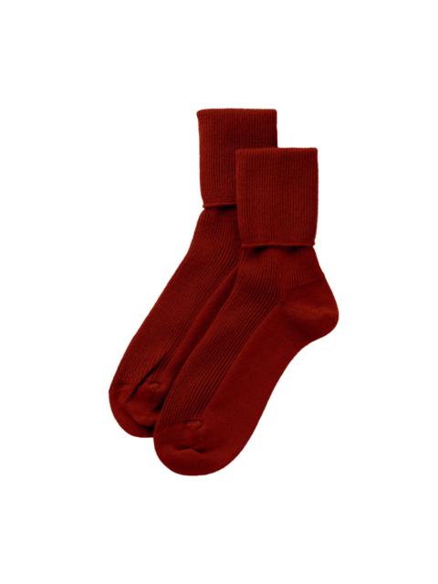 Women's Red Cashmere Socks