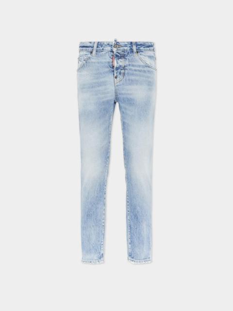 LIGHT DIAGONALE WASH COOL GIRL JEANS