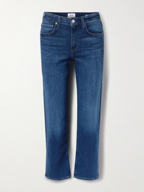 Delfina High-rise Barrel-leg Jeans