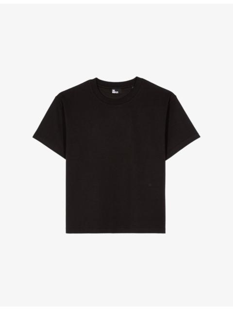 Round-Neck Relaxed-Fit Cotton-Blend T-Shirt