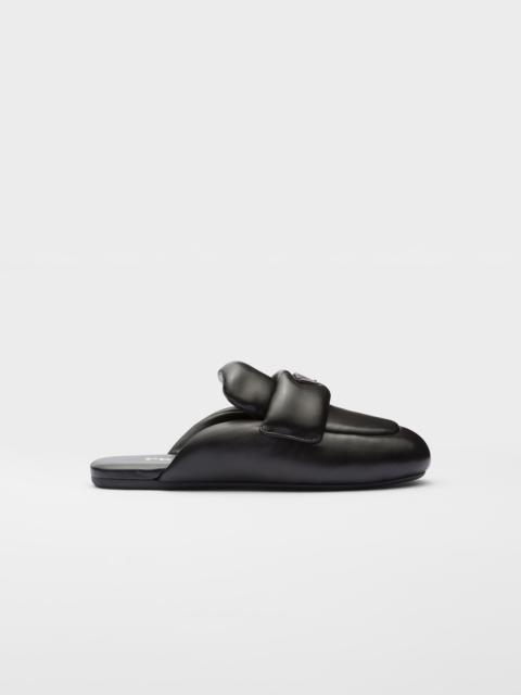 Soft padded nappa leather sabots