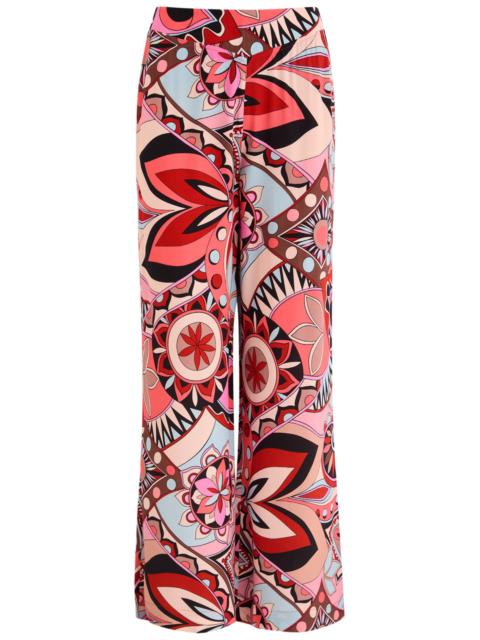 Rixo Aubree Printed Wide-leg Trousers