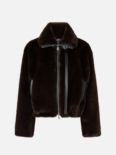 SHORT MINK-EFFECT BLOUSON