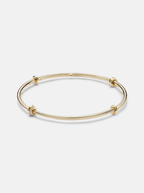 Kini 18kt gold bangle with diamonds