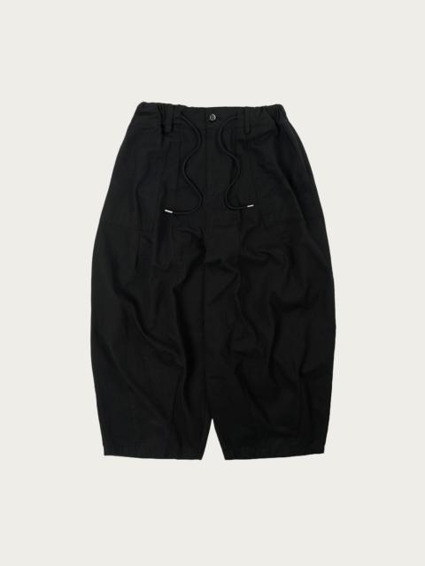 Twill Balloon Pants - Black