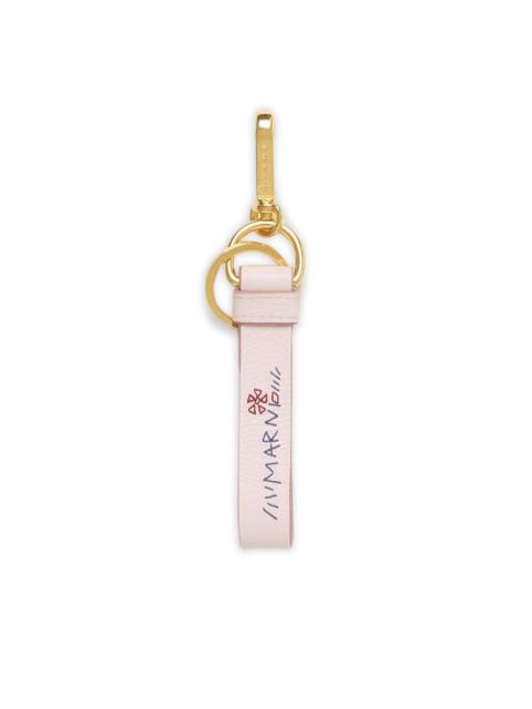 flower-embroidery charm keyring