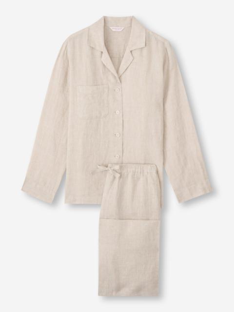 Women's Pajamas Sicily Linen Sand