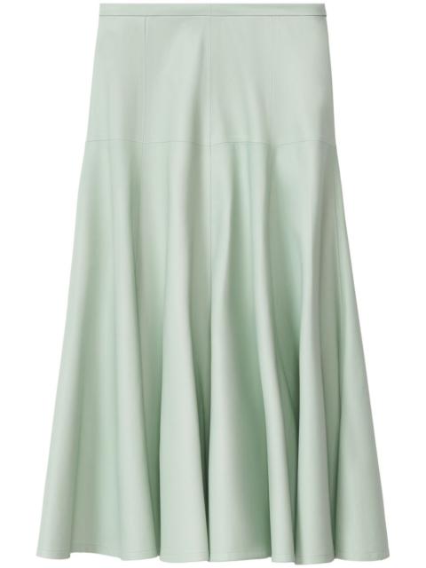 flared midi skirt