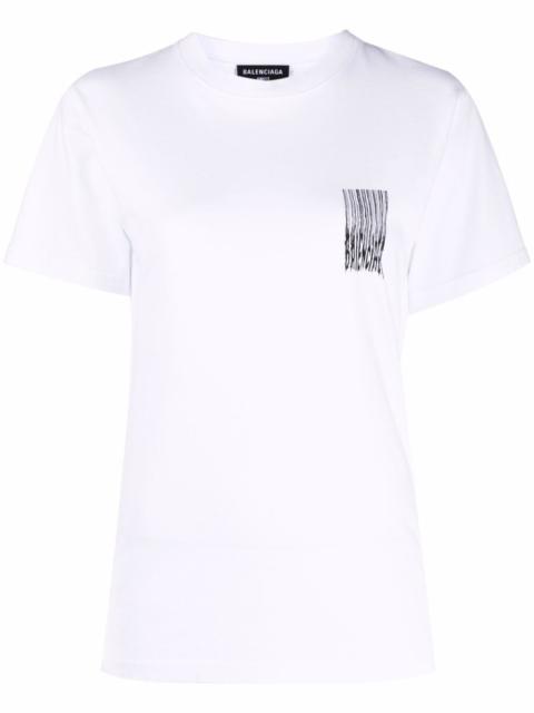 barcode-print T-shirt