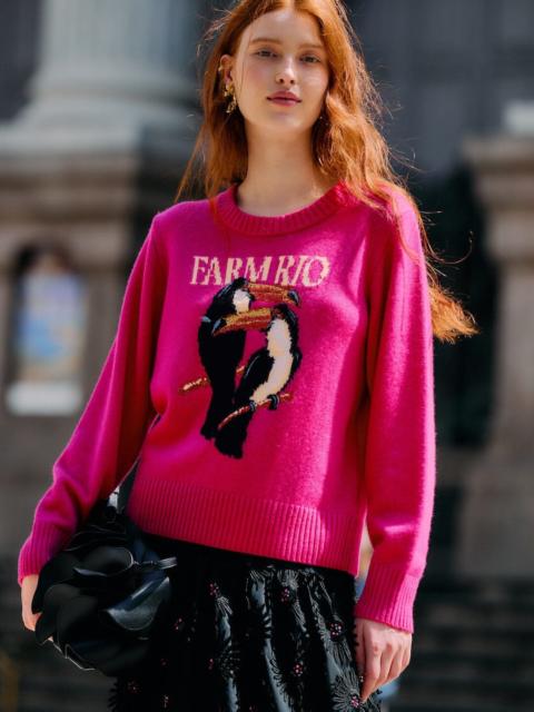 Pink Farm Rio Toucan Knit Sweater