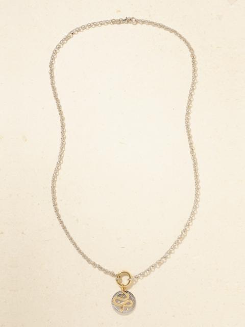 Wholeness 18-karat Yellow And White Gold Diamond Necklace