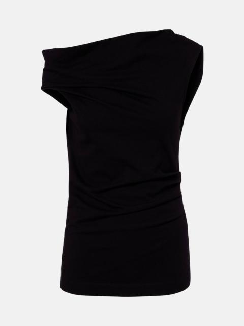 Asymmetric cotton top