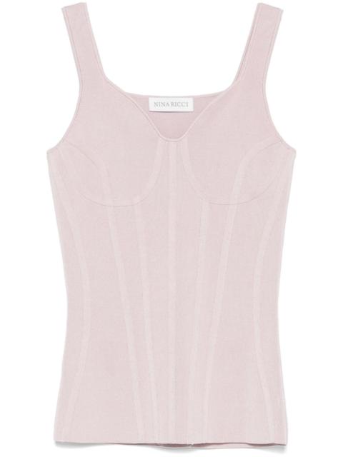 panelled tank top