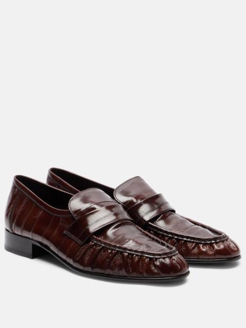 Soft leather loafers