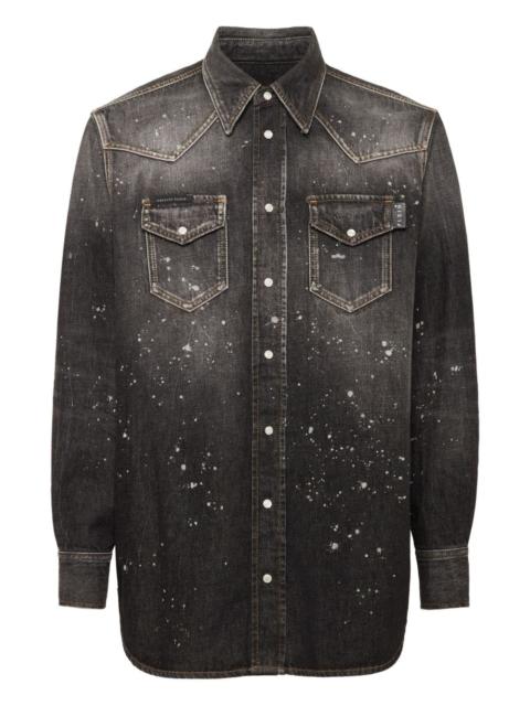 oversized denim shirt