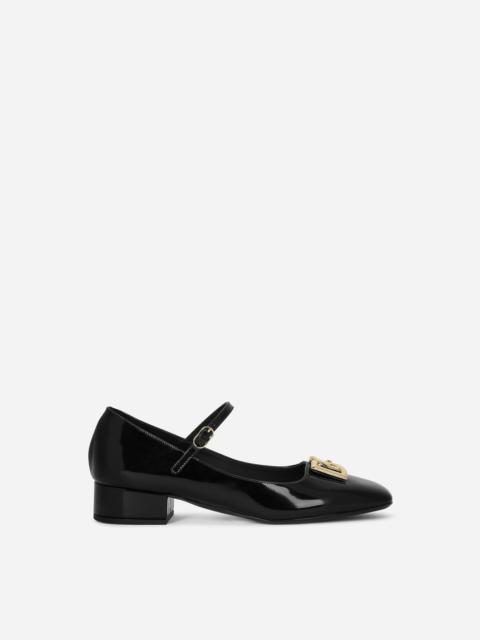Polished calfskin Mary Janes