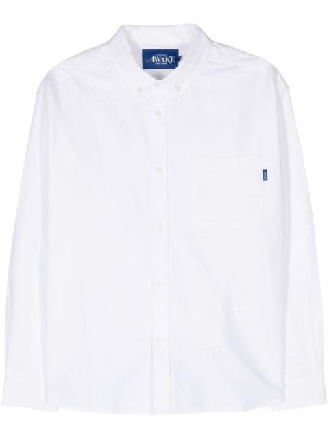 button-down collar cotton shirt