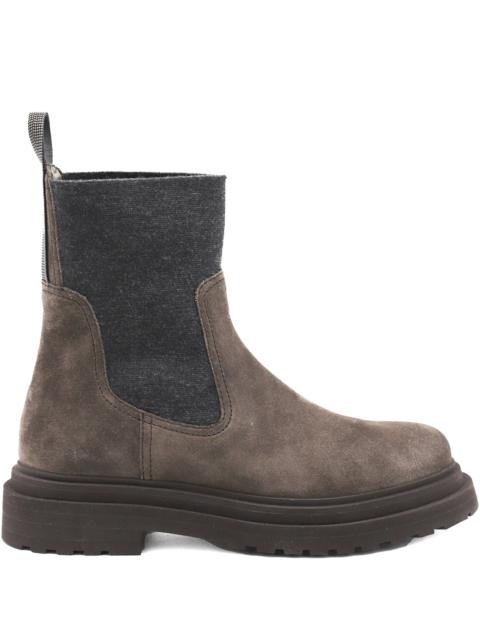 Brunello Cucinelli Suede Chelsea Boots