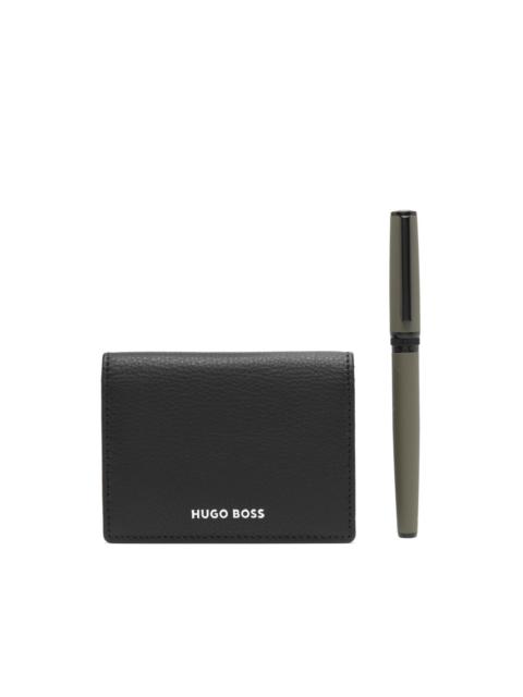 cardholder and fountain pen set