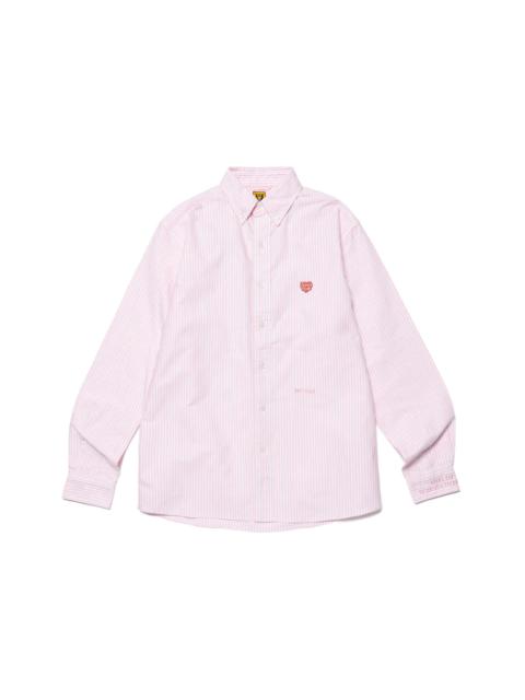 Human Made Stripe B.D L/S Shirt Pink