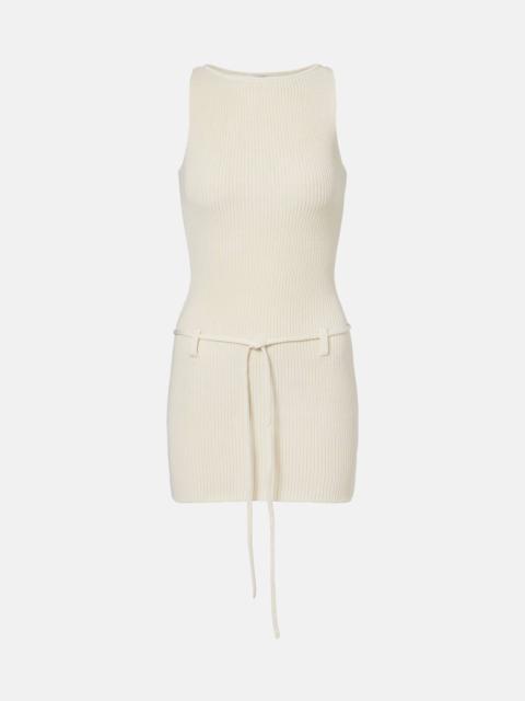 Zeal cotton and silk minidress