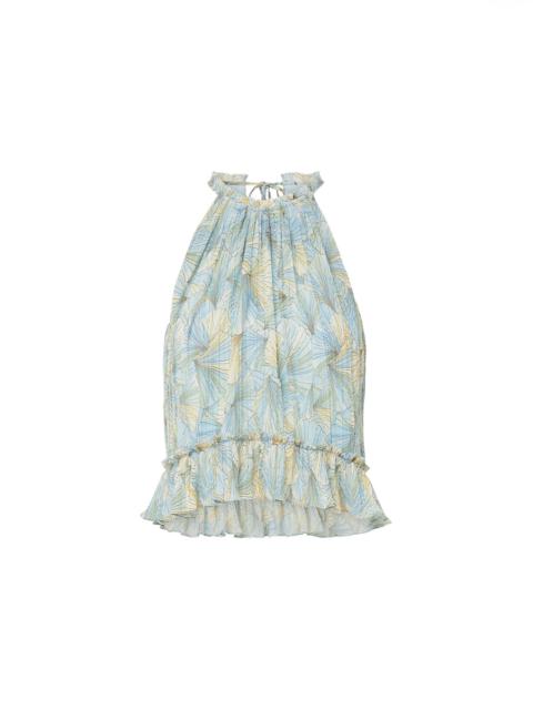 RENEE PLEATED HALTER TOP