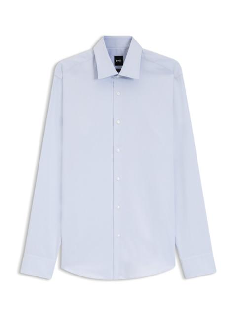 EASY-IRON REGULAR-FIT SHIRT IN STRETCH-COTTON DOBBY