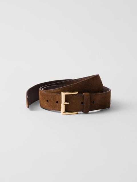 Suede belt