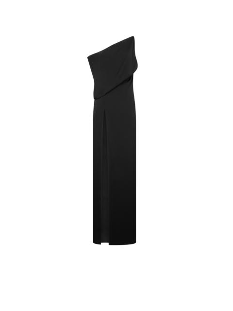 OFF THE SHOULDER EVENING DRESS WITH SIDE SLIT