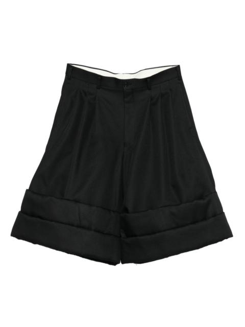 pleated shorts