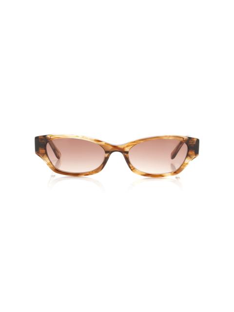 Exclusive Suki Square-Frame Acetate Sunglasses brown