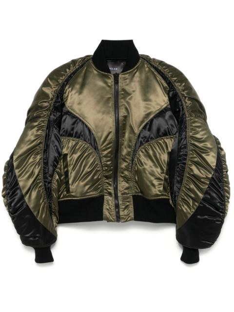 satin bomber jacket