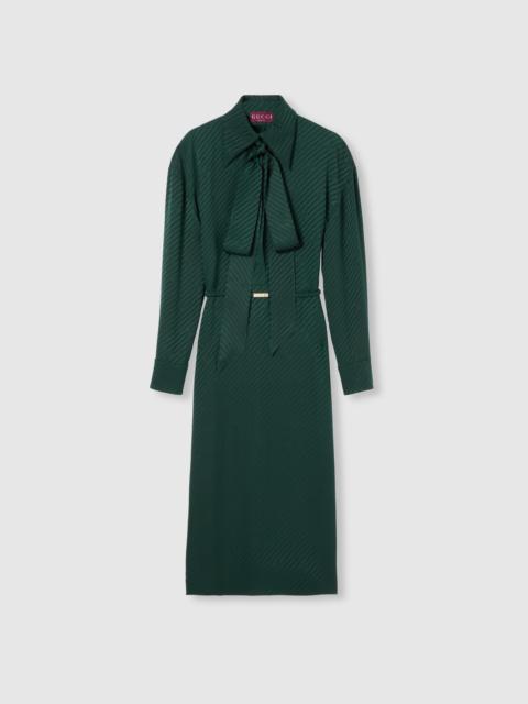 Interlocking G silk jacquard dress