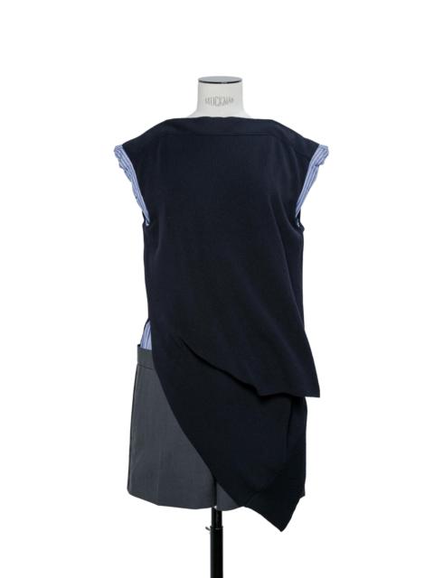 Suiting x Knit Dress