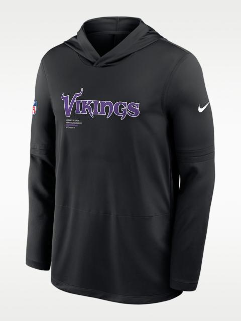 Minnesota Vikings Pure Fury Sideline Men's Nike Dri-FIT NFL Long-Sleeve Hooded Top