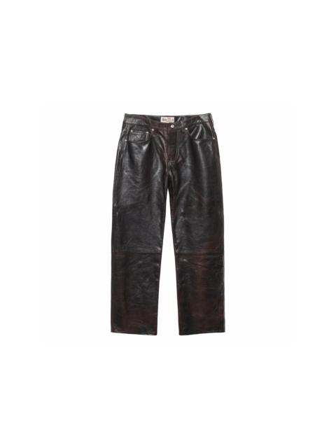 Stussy New Classic Leather Jean Dark Brown