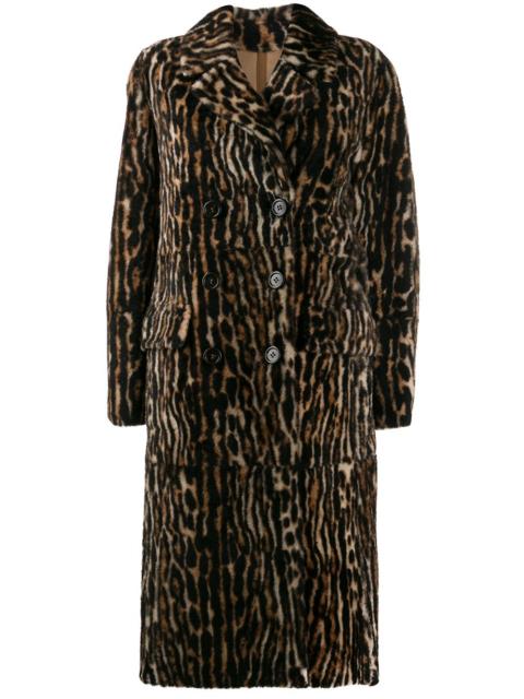 ocelot print coat