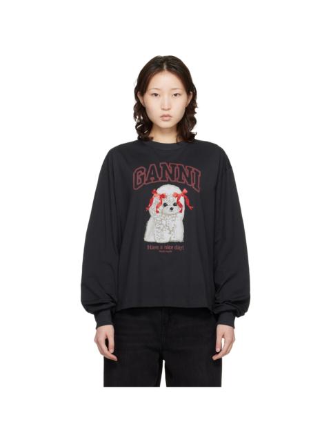 Black Poodle Longsleeve T-shirt