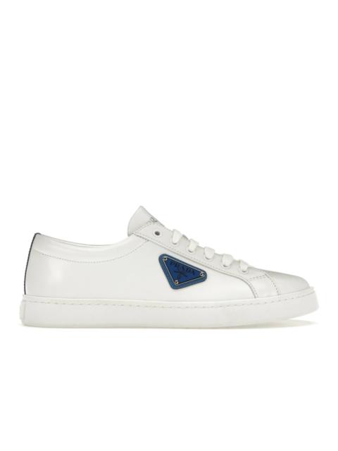 Prada Court Sneaker White Blue Leather (Women's)