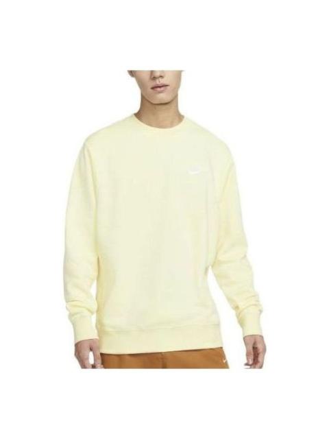 Nike Sportswear Club Fleece Crew 'Light Yellow' BV2663-744