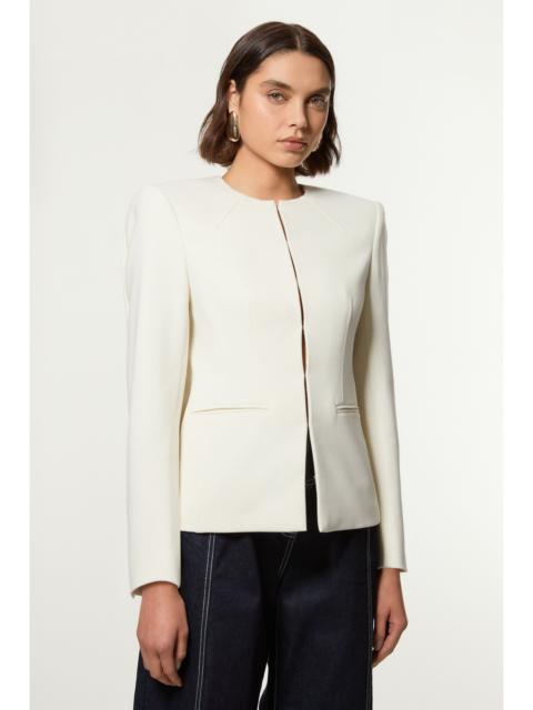 Compact Stretch Tailored Seam Detail Blazer