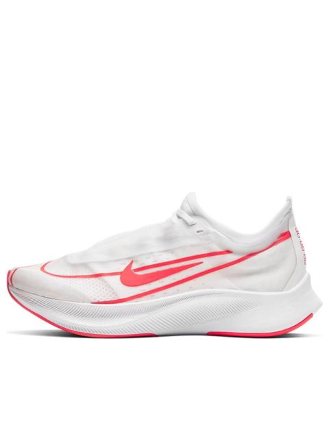 (WMNS) Nike Zoom Fly 3 'White Laser Crimson' AT8241-101