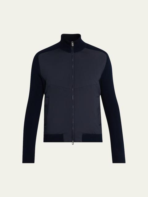 Men's Dinghy Cashmere Rib Reversible Rollneck Sweater