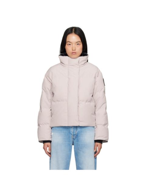Pink 'Black Label' Grandview Cropped Down Jacket