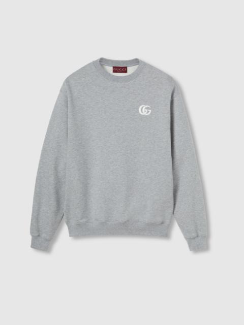 Cotton jersey sweatshirt with embroidery