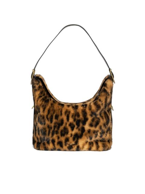 leopard-print shoulder bag
