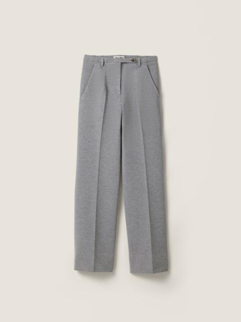 Fabric stitch knit pants