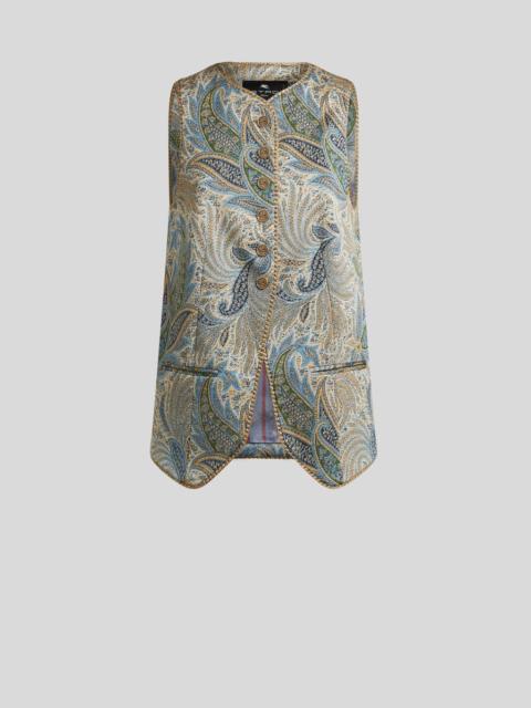 PAISLEY JACQUARD WAISTCOAT