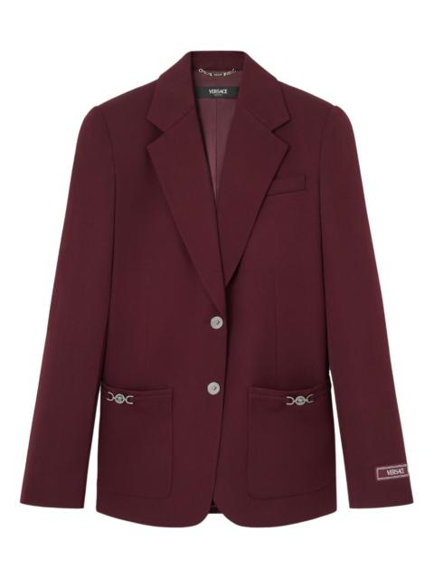 Medusa-detail pocket blazer