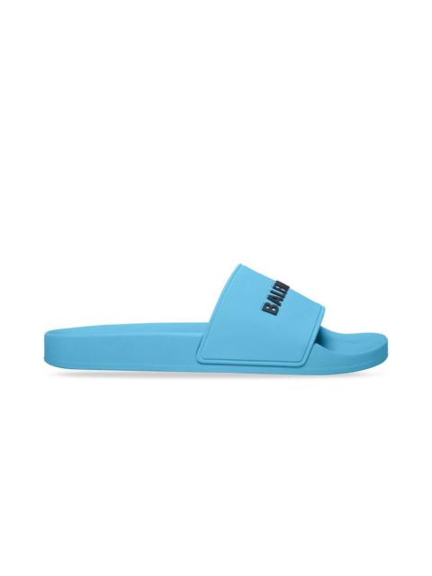 Women's Pool Slide Sandal in Blue Sky
